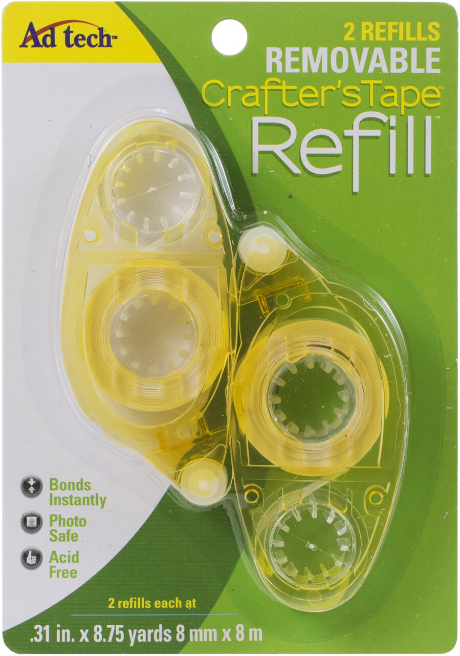 Ad Tech Crafter's Removable Tape Refill 2/Pkg-.31"X315"